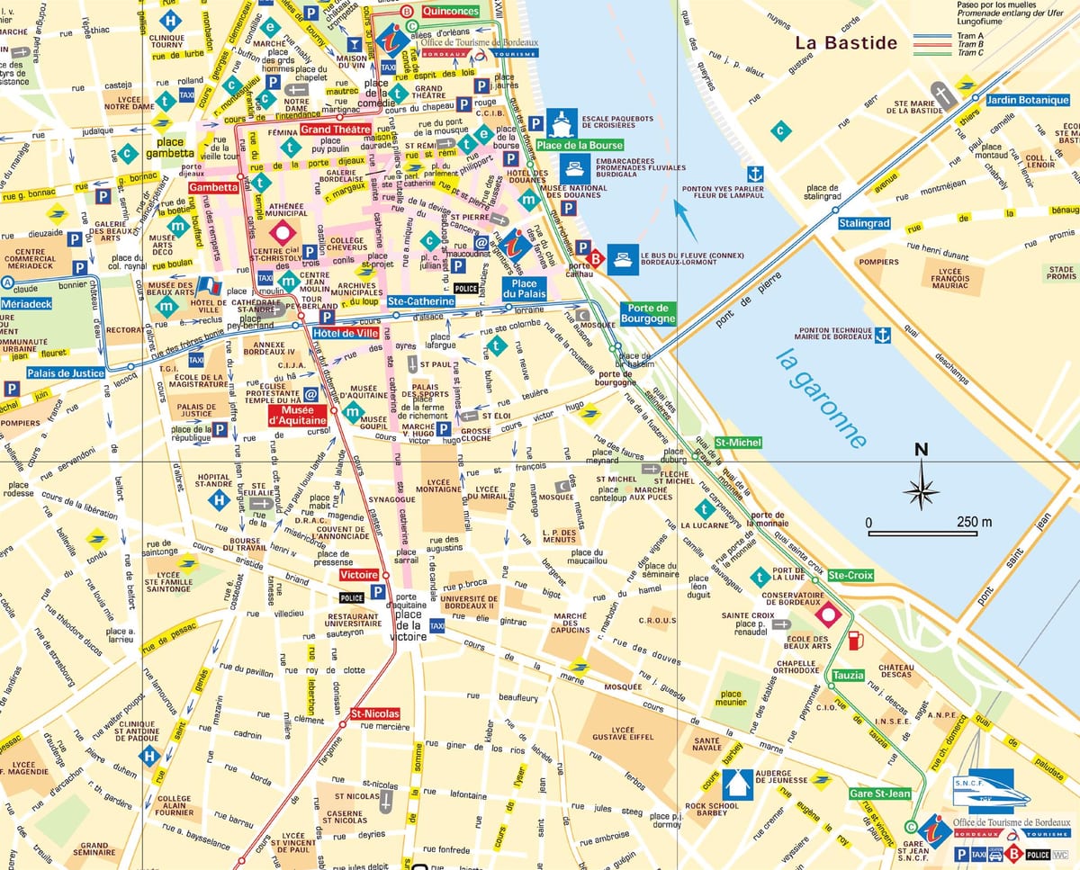 bordeau แผนที่