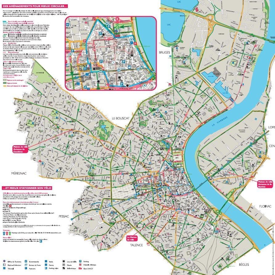 แผนที่ของไวน์ขี่จักรยาน