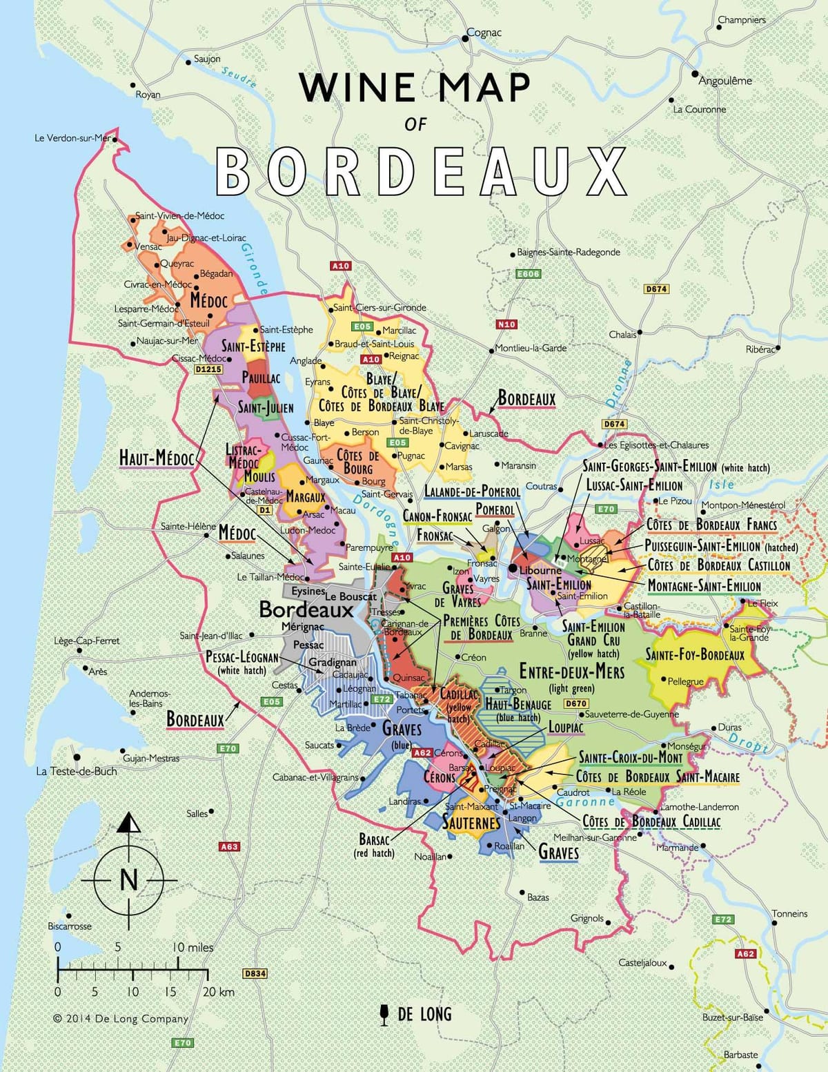 ไวน์ vineyards แผนที่
