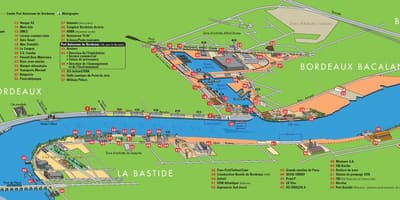 แผนที่ของพอร์ตของไวน์ 