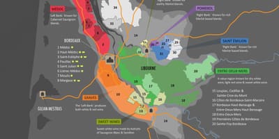 แผนที่ของไวน์ appellation